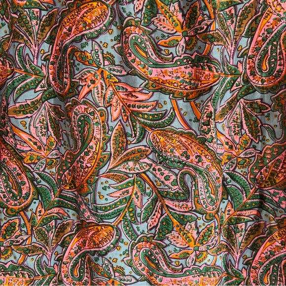 J. Crew Paisley Blouse Cotton Silk 0 - Picture 5 of 5